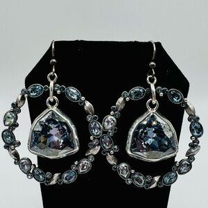 🚚Moving Sale 🚚BRIGHTON Blue Crystal Earrings Rare